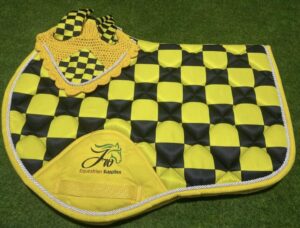 YELLOW CHEQUERED 2PC